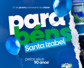 Celebramos com grande alegria o aniversário de Santa Izabel