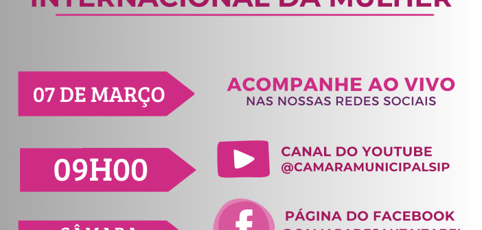 Sessão Solene Alusiva ao Dia Internacional da Mulher